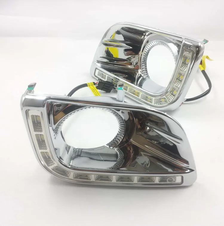 

CAR-Specific LED Daytime Running Lights LED DRL Yellow turn signals fog lamp for TOYOTA PRADO LAND CRUISER 2700 LC150 FJ150