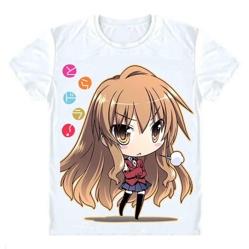 Мое Аниме Toradora! Футболки разных стилей рубашки с коротким рукавом топ тигром нори