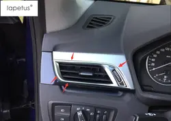 Lapetus аксессуары для BMW X1 F48 2016 2017 2018 2019 матовый Стиль внутри Кондиционер AC на выходе Vent накладка на молдинг комплект отделкой