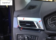 Lapetus аксессуары для BMW X1 F48 2016 2017 2018 матовый Стиль внутри Кондиционер AC на выходе Vent молдинг крышка комплект отделка