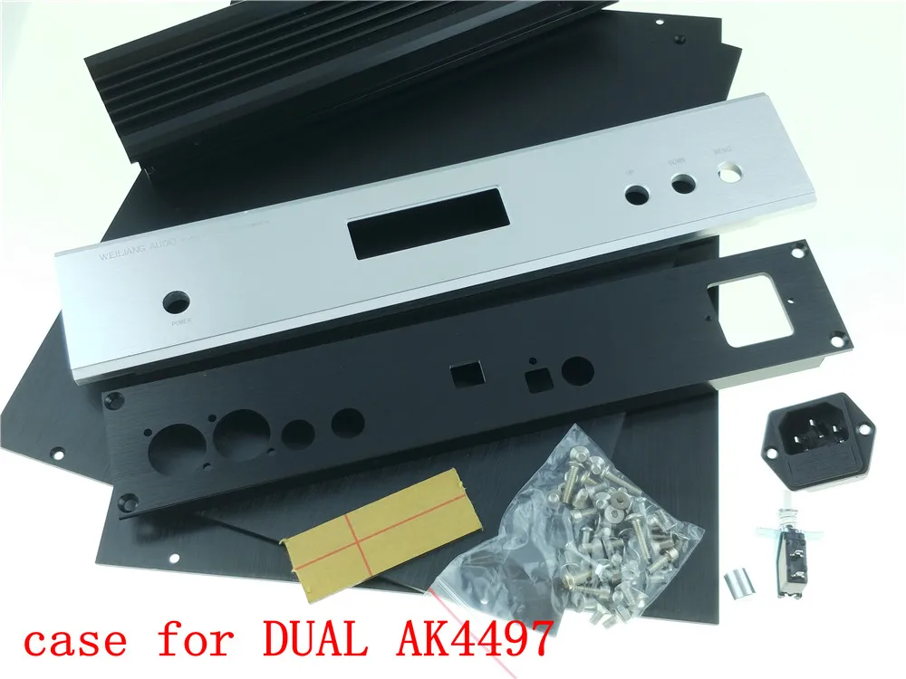 Алюминиевый Чехол шасси для DUAL AK4497 DAC DIY audio|Усилители мощности| |