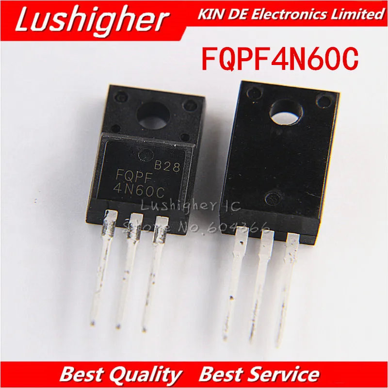 10PCS FQPF4N60C TO 220 4N60C 4N60 TO220 new original free shipping-in ...