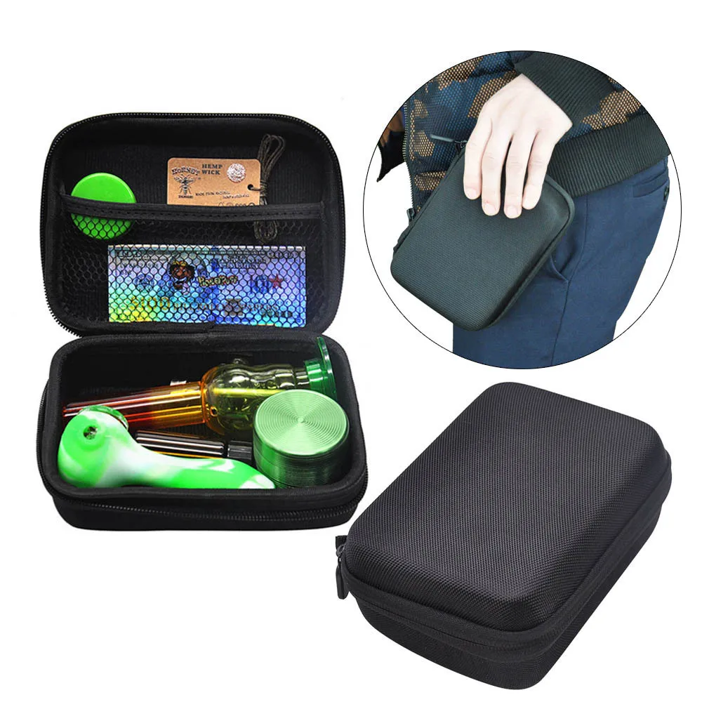 

Tobacco Toolkit Cigarette Distribution Set Storage Bag Toolkit Snuff Bottle Tool Set Aluminum Portable smoking paraphernalia