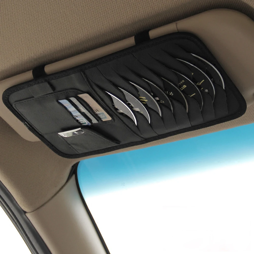 Buy Car Sun Visor Storage Pouch Folder Pocket Interior Accessories Multi