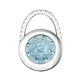 

25PCS / LOT Portable Round Metal Folding bag holder Purse Metal Hook Hanger Holder Fashion Table Hook Alloy Purse Handbag Bag