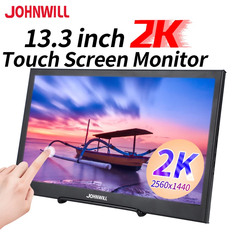 13 3 &quot2K монитор с сенсорным экраном 2560*1440P портативный HDMI для ноутбука хоста