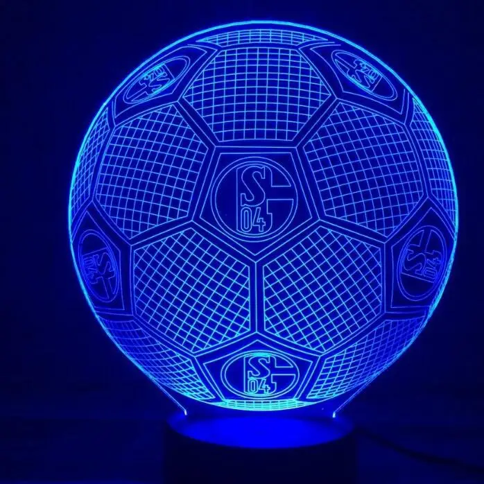 7 цветов Футбол 3D светодиодный ночной Светильник s USB настольная лампа Lampara сна светильник рождественские подарки для детей друзей S04 мяч