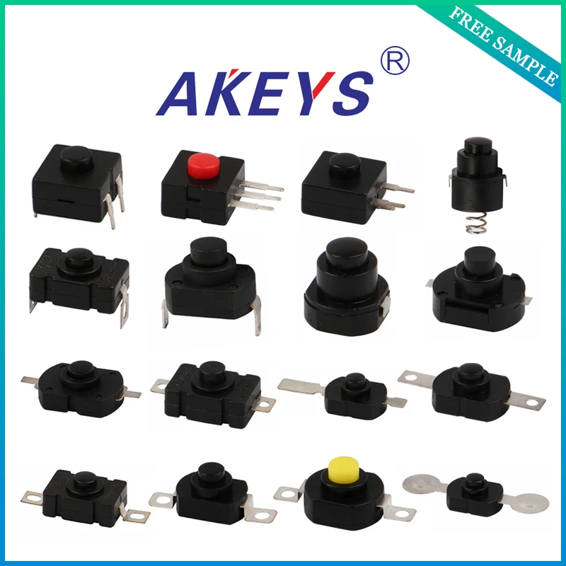 

10PCS 1712-KD 1208-KD illuminated push button switch mini tactile switch micro push button flashlight switch