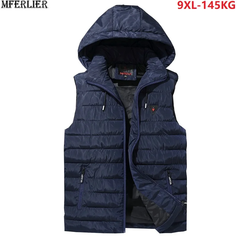 Мужские жилеты с капюшоном камуфляжные Большие размеры большие 5XL 7XL 8XL 9XL