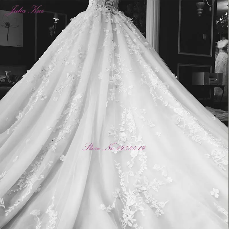 Свадебное платье с вышивкой и шлейфом без бретелек|vestidos de novia|bridal gowngown wedding |