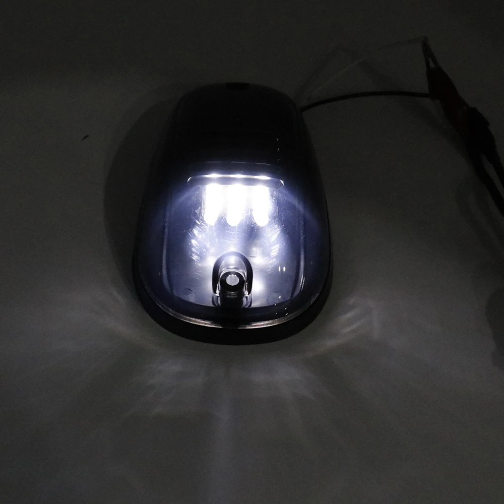 Smoked White Amber LED Roof Lamp Rooftop Driving Light for Dodge RAM 1500 2500 3500 Ford Signal Lamp (21)