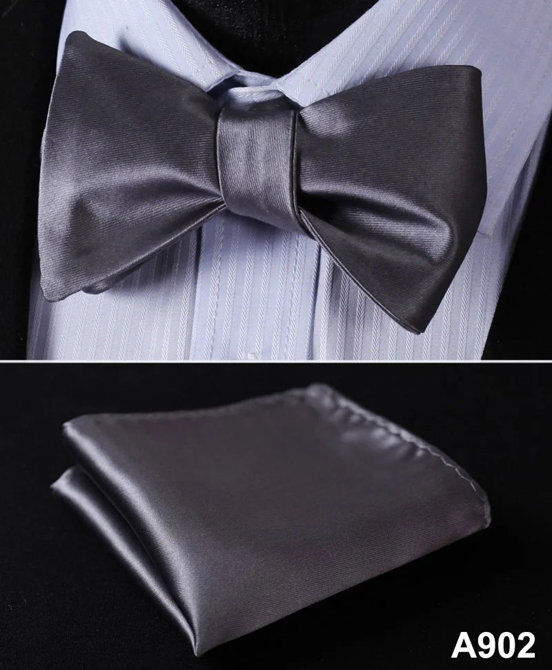  BL21 100%Silk Jacquard Woven Men bow tie Wedding Butterfly Self Bow Tie Pocket Square Handkerchief 