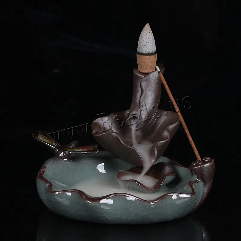 

Zen Decor Backflow Incense Burner Smoke Waterfall Incense Censer Ceramic Incense Sticks Holder Home Decor Decorative Buddha