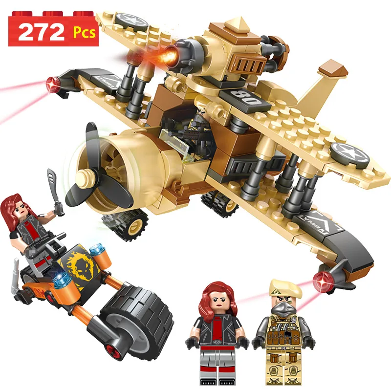 

Military Series Blocks Compatible LegoINGLY City Technic Fighter Eductional Bricks Enlightening Toys for Children