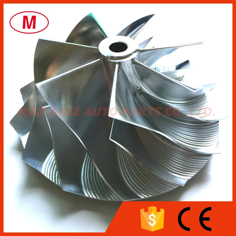 

HX40 Upgrade 67.00/89.00mm 7+7 blades High Performance Turbo Billet Compressor wheel/Aluminum 2618/Milling compressor wheel