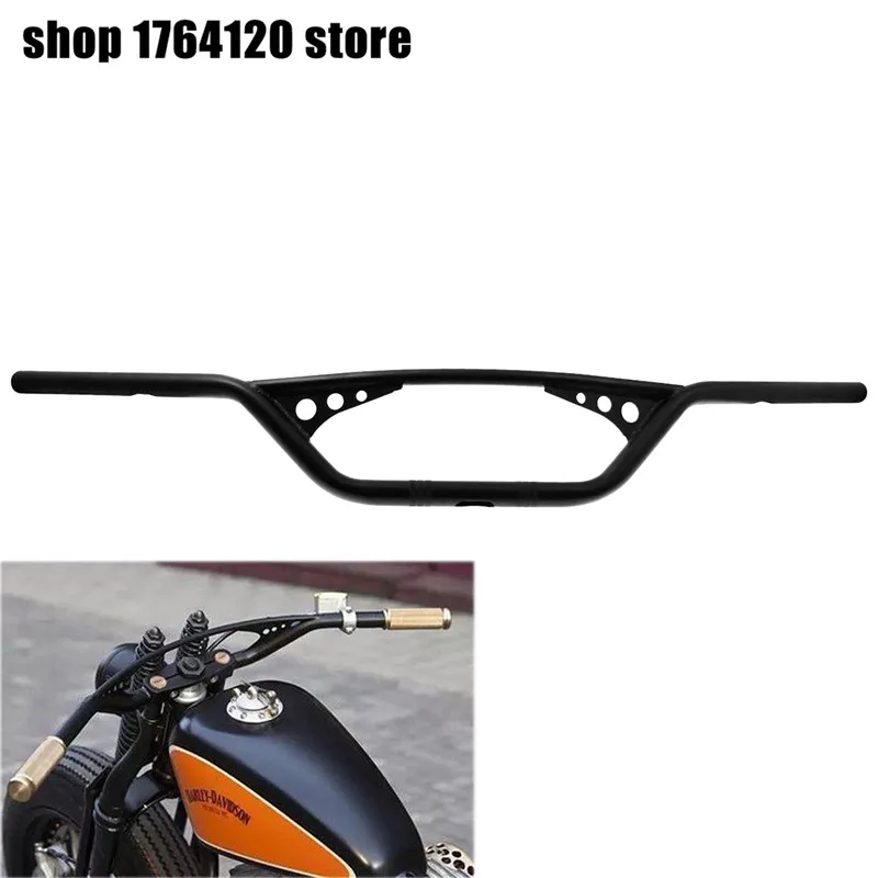 

1" 25MM Drag Flat Bar Handlebar Universal Motorbike For Harley Chopper Bobber Sportster For Yamaha For Honda