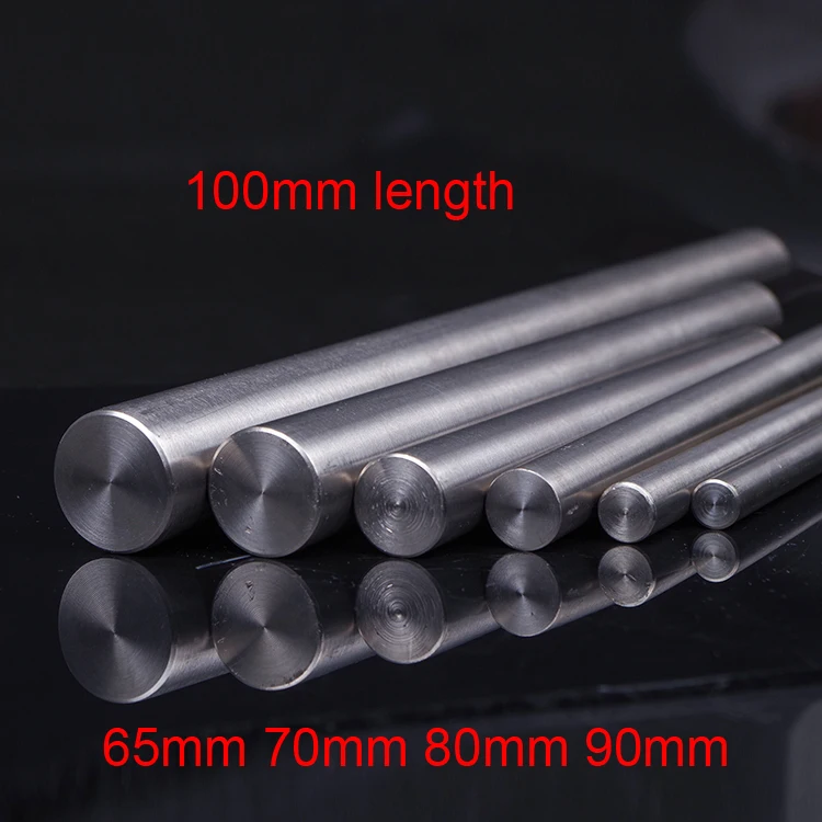 

65mm 70mm 80mm 90mm diameter 100mm length Ti-6AL-4V titanium rod TC4 Titanium alloy bar GR5 BT6 TI strip TAP6400