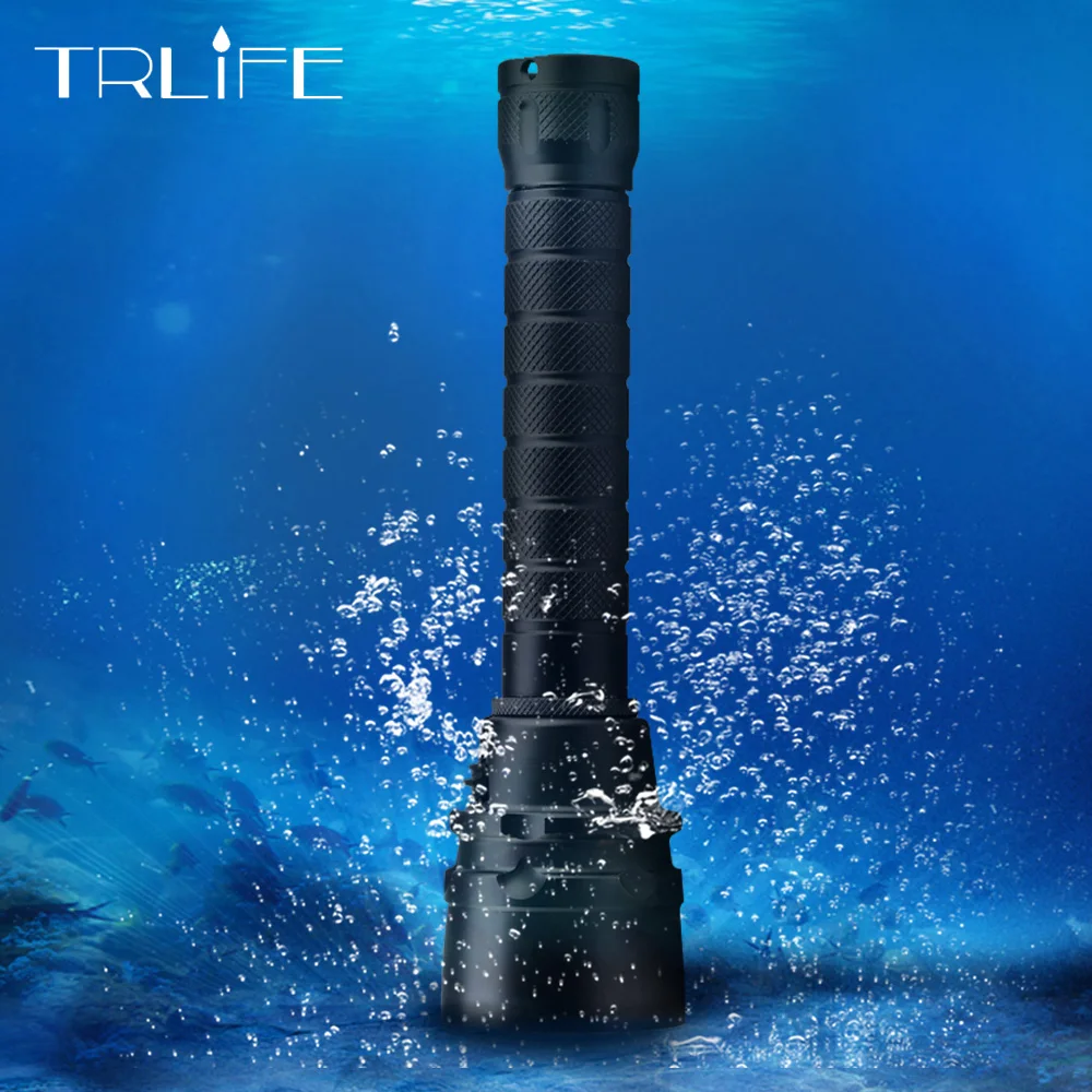 Underwater 100m Diving Flashlight 15000 Lumen 5x L2 Dive Flash light