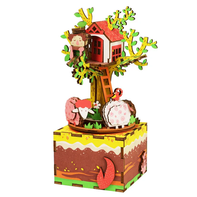 DIY деревянная музыкальная шкатулка карусель домашний декор День рождения фестиваль подарок для девушки женщины 24 типа - Цвет: I