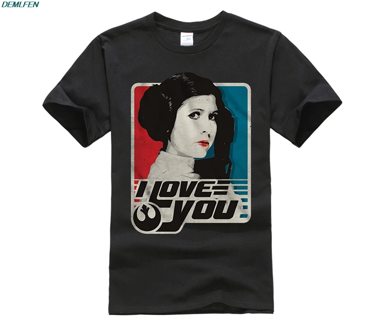 

Princess Leia I Love You Han Solo Star Wars Retro Vintage Classic Funny Humor Pun Men's Adult Graphic Tee T-Shirt TShirt