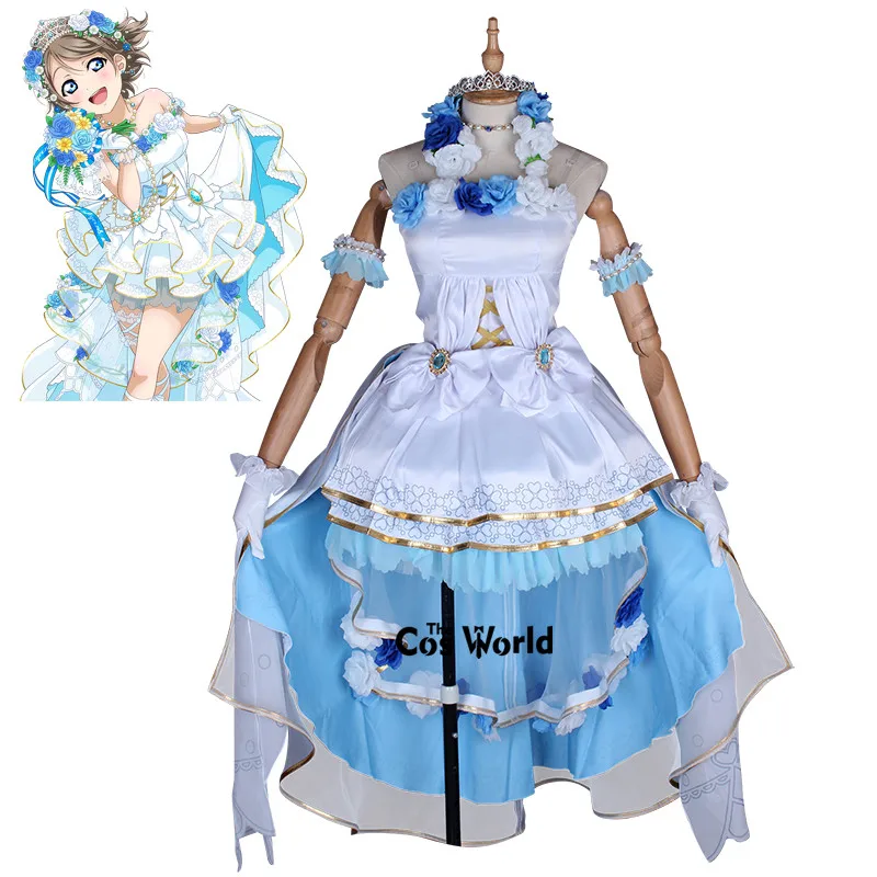 Милый! Солнечный свет! Aqours Watanabe You свадебное платье наряд Аниме косплей костюмы |