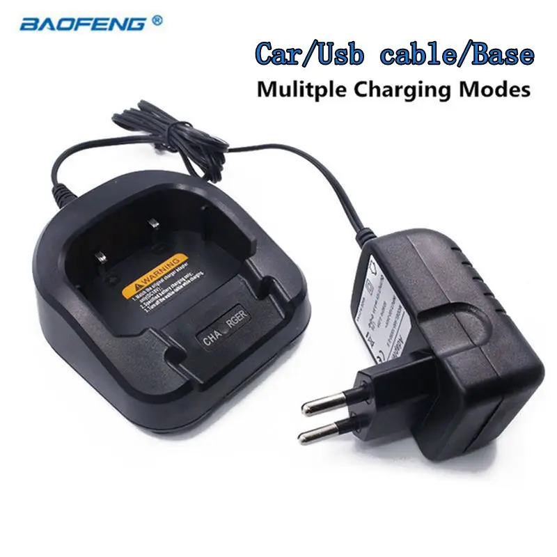 Baofeng UV-82 ЕС/USB/автомобильным разъемом США/AU/UK Батарея Зарядное устройство CH-8 для иди и болтай Walkie Talkie pofung UV-82 UV-82HX UV-82HP двухстороннее радио UV82 плюс