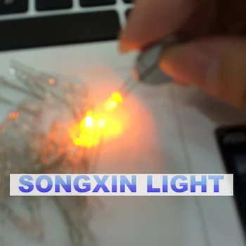 

2017 1000pcs/lot F3 3mm led Emitting Diode have bright yellow hair yellow edge 3mm Yellow LED light emitting diode