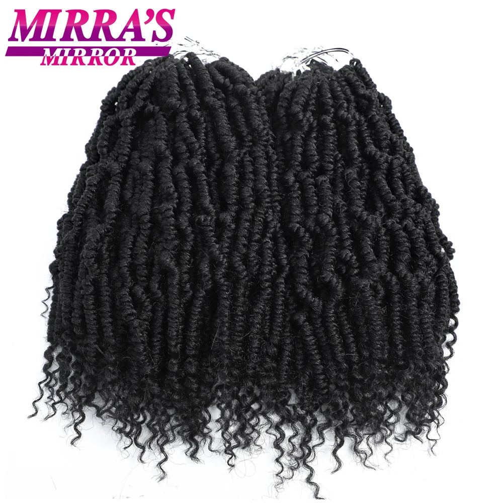 

Mirra's Mirror 14” 12 Strands Bomb Twists Hair Crochet Hair Extensions Spring Twists Braids Synthetic Ombre Braiding Hair