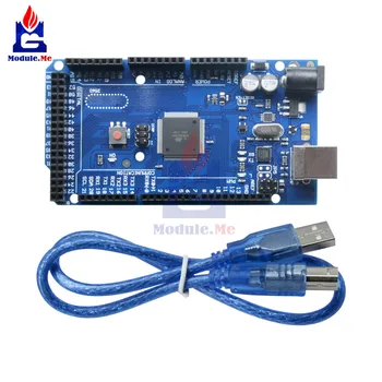 

MEGA2560 MEGA 2560 R3 ATMEGA16U2 ATMEGA2560 ATMEGA2560-16AU Board For Arduinio USB Cable 5V Replace ATMega8U2