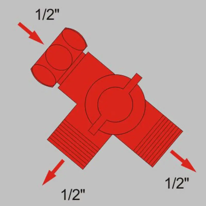 G1/2 &quot3 Way душевая головка переключающий многофункциональный Переключатель