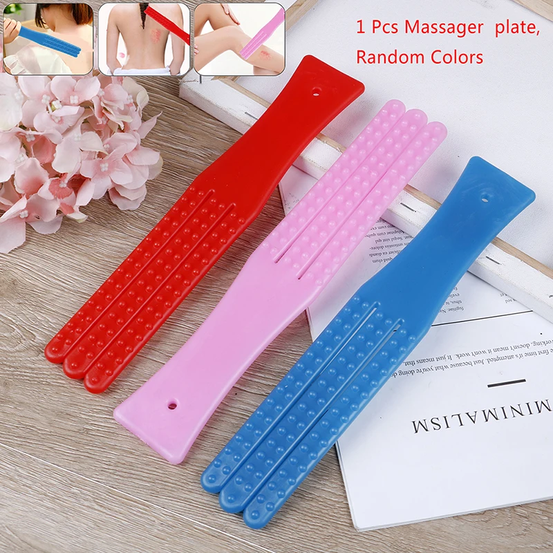 1X Back Take Plate Hammer Massager Sticks Tool Handle Massage Tool Relaxing Body Random Color