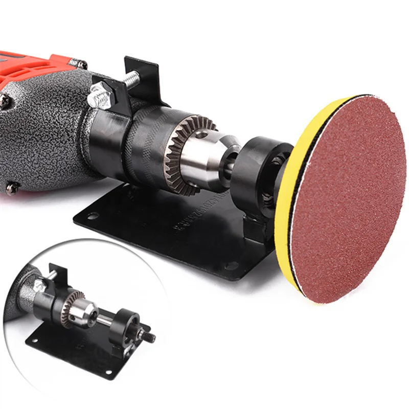 Günstig Neue bohrer stehen unterstützung Polieren Schleifen Halterung Sitz 13mm Bohrmaschine Schneiden Halter Basis Converter Power werkzeug Zubehör
