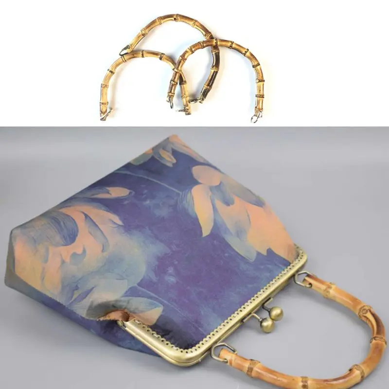

Bamboo Bag Handle Replacement for DIY Purse Making Handbag Shopping Tote Design Bag Accessories