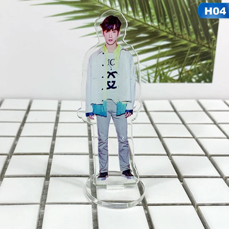 KPOP GOT7 Cartoon Acrylic Stand Plates BamBam YoungJae Mark Jackson JB Jin Young Gyeom Mini Figure Fans Gift Collection - Цвет: 04