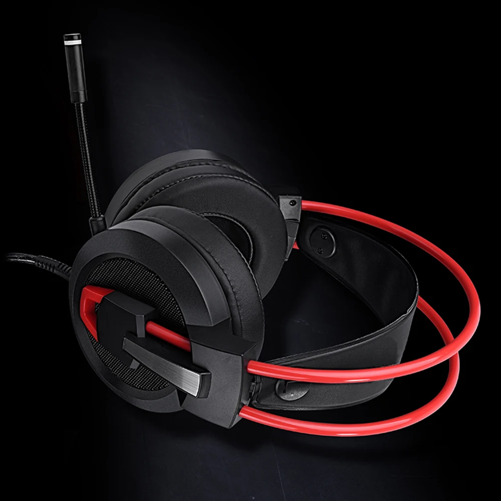Askmeer USB Stereo Gaming Headphones casque 7.1 Surround Sound Channel Computer Headset with Microphone LED Lights for PC Gamer (6)