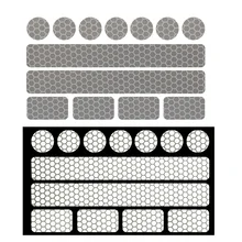10 шт. светоотражающие наклейки для коляски, велосипедные шлемы и многое другое
