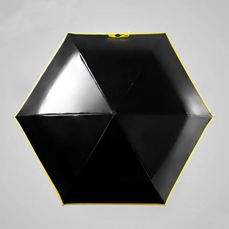 

Mini Folding Umbrella Lightweight Candy Color 5 Folding Fashion Sun Parasol Manual Umbrella Black Coating Fishing Umbrella UV