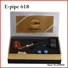 Más nueva generación E tubería 618 cigarrillo electrónico fumar Pipe antigua fumar en pipa electrónica Starter Kit