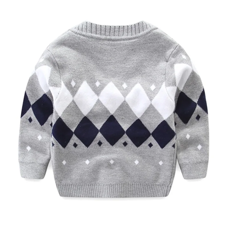 Plaid Baby Boys Sweaters Long Sleeve Newborn Sweaters Knitted Cotton Baby Cardigan Sweater 2017 Autumn Winter Baby Boys Clothing (1)