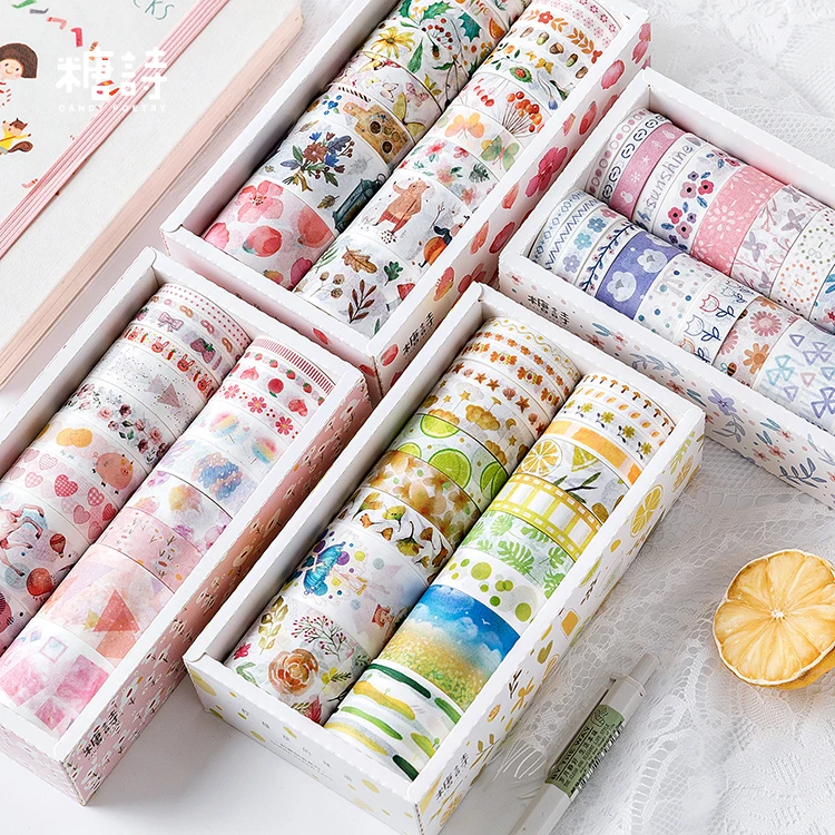 

10 Set/lot DIY Japanese Paper Early summer story series Decorative Adhesive Tape Cartoon Washi Tape/Masking Tape Stickers