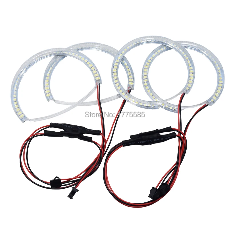 

Hopstyling 4pcs/Set Car LED Angel Eyes Light Halo Rings Kits for Mazda 3 (2003-2009) Headlight DRL (White)