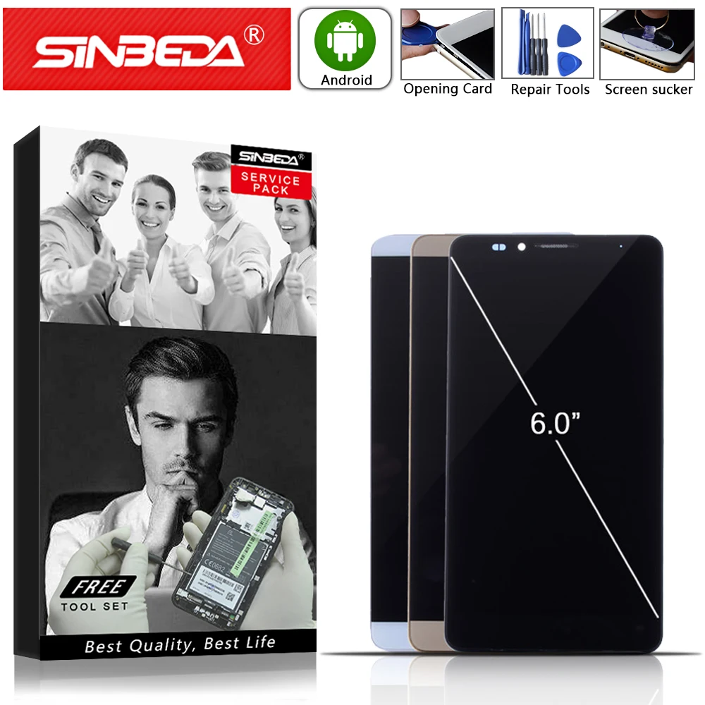 

6.0"Sinbeda For HUAWEI Mate 7 LCD Display Touch Screen with Frame Digitizer For HUAWEI Mate 7 Display For HUAWEI Mate7 LCD UL00@