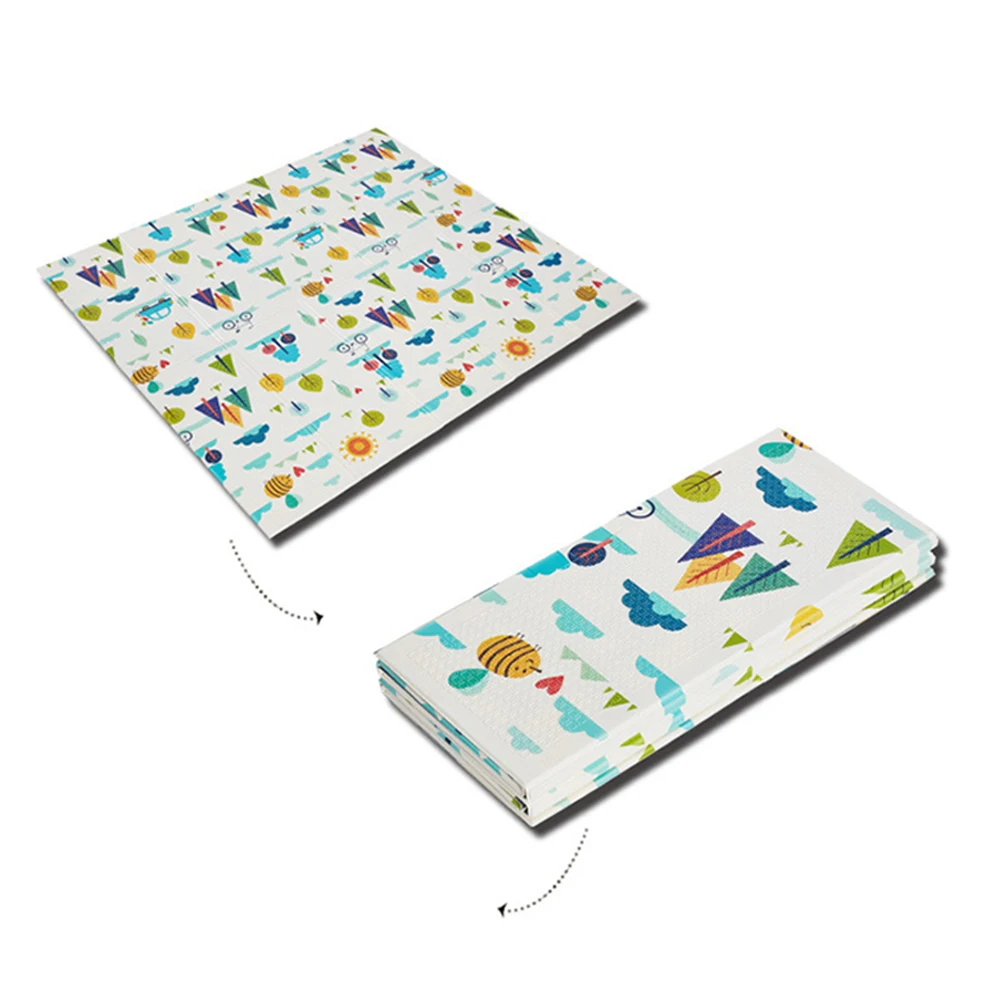 

Infant Shining Kids Play Mat Folding Puzzle Playmat Game Pad for Infants 200*150*1cm Foam Crawling Mat Pack ,Play Mattress J71