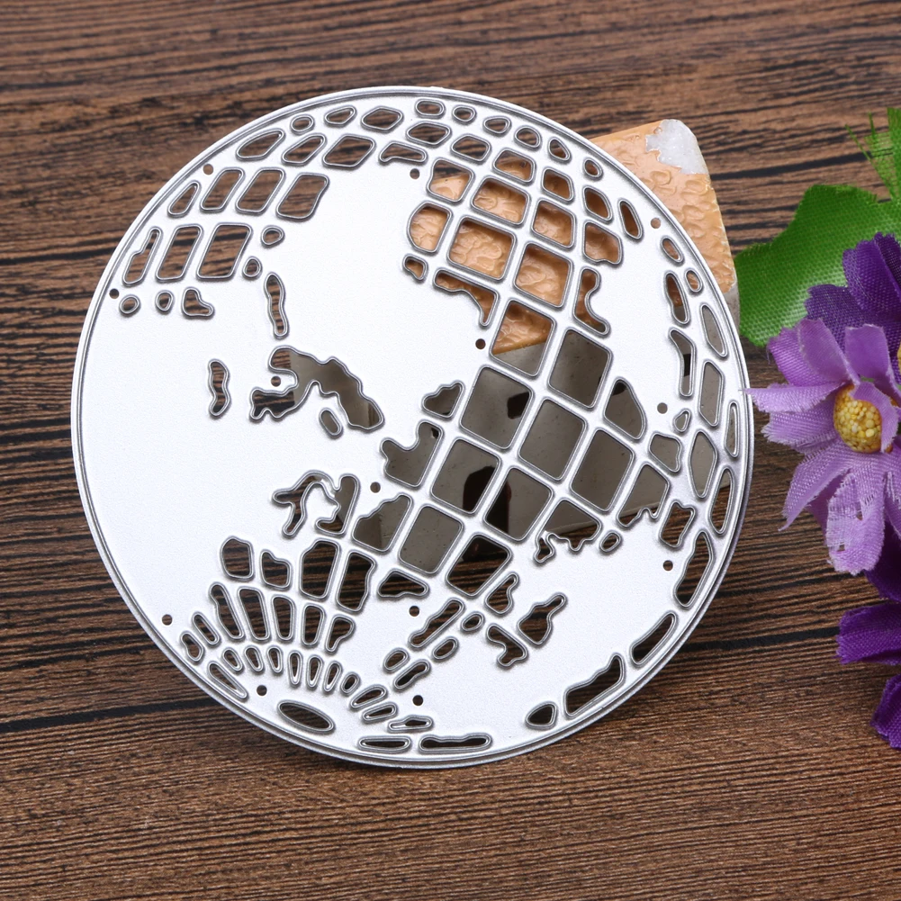 Buy Scrapbooking Metal Cutting Dies Earth Globe DIY