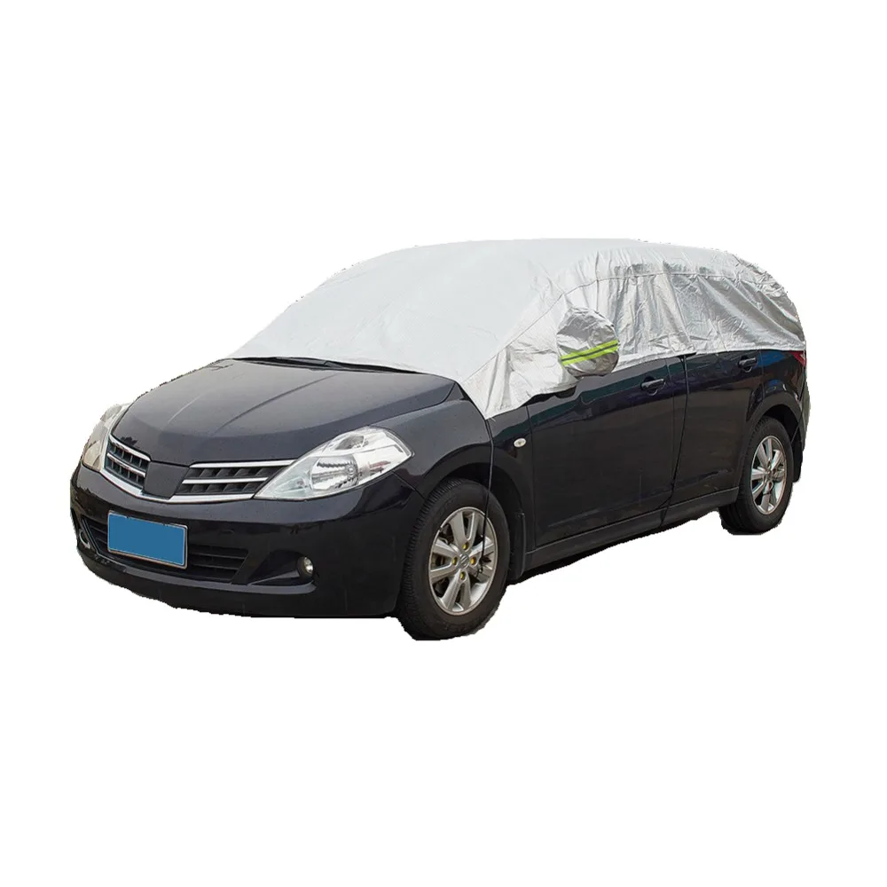 Half Car Cover Nylon Shield Covers Outdoor Snow Dustproof Half Covers