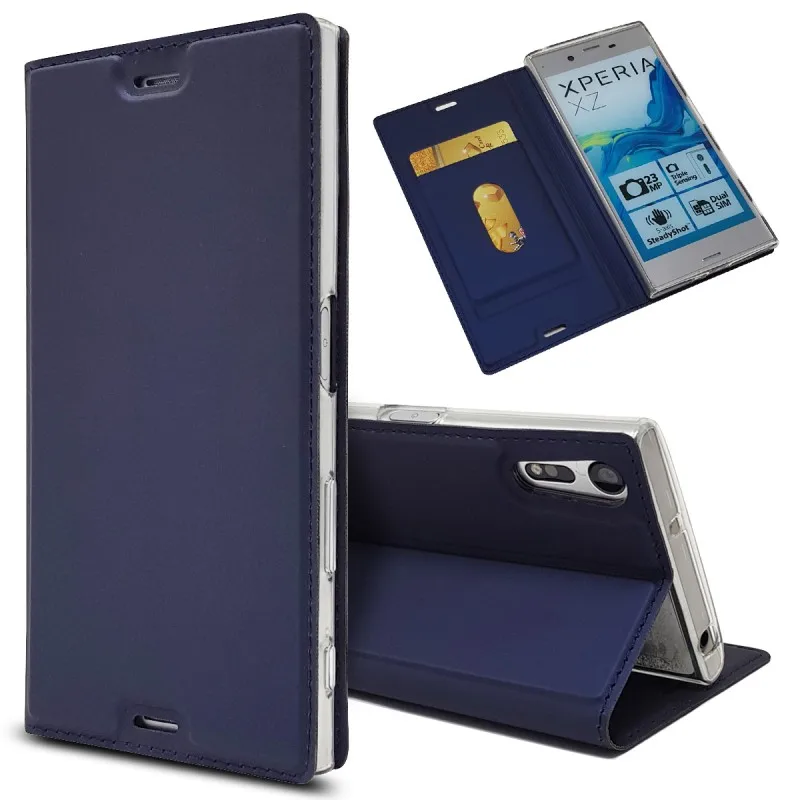 Phone Case For Sony Xperia XZ F8331 F8332 Leather Wallet Purse Flip Case Accessory Soft Shell Coque Etui Capinha Carcasa Hoesje (2)