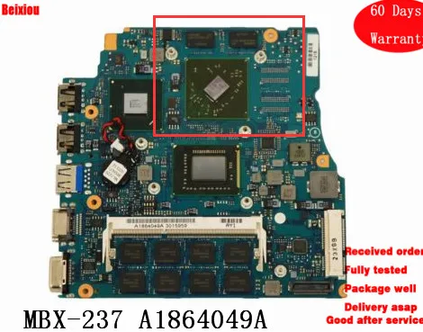 

Placa Motherboard For SONY VAIO VPCSA VPCSB VPCSC MBX-237 MAINBOARD A1864049A i3-2350M cpu onboard