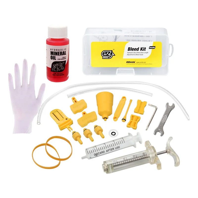 

Pro Bicycle Hydraulic Disc Brake Mineral Oil Bleed Kit for SHIMANO/MAGURA/TEKTRO/SRAM Series MTB Bike Brake Repair Tools Set