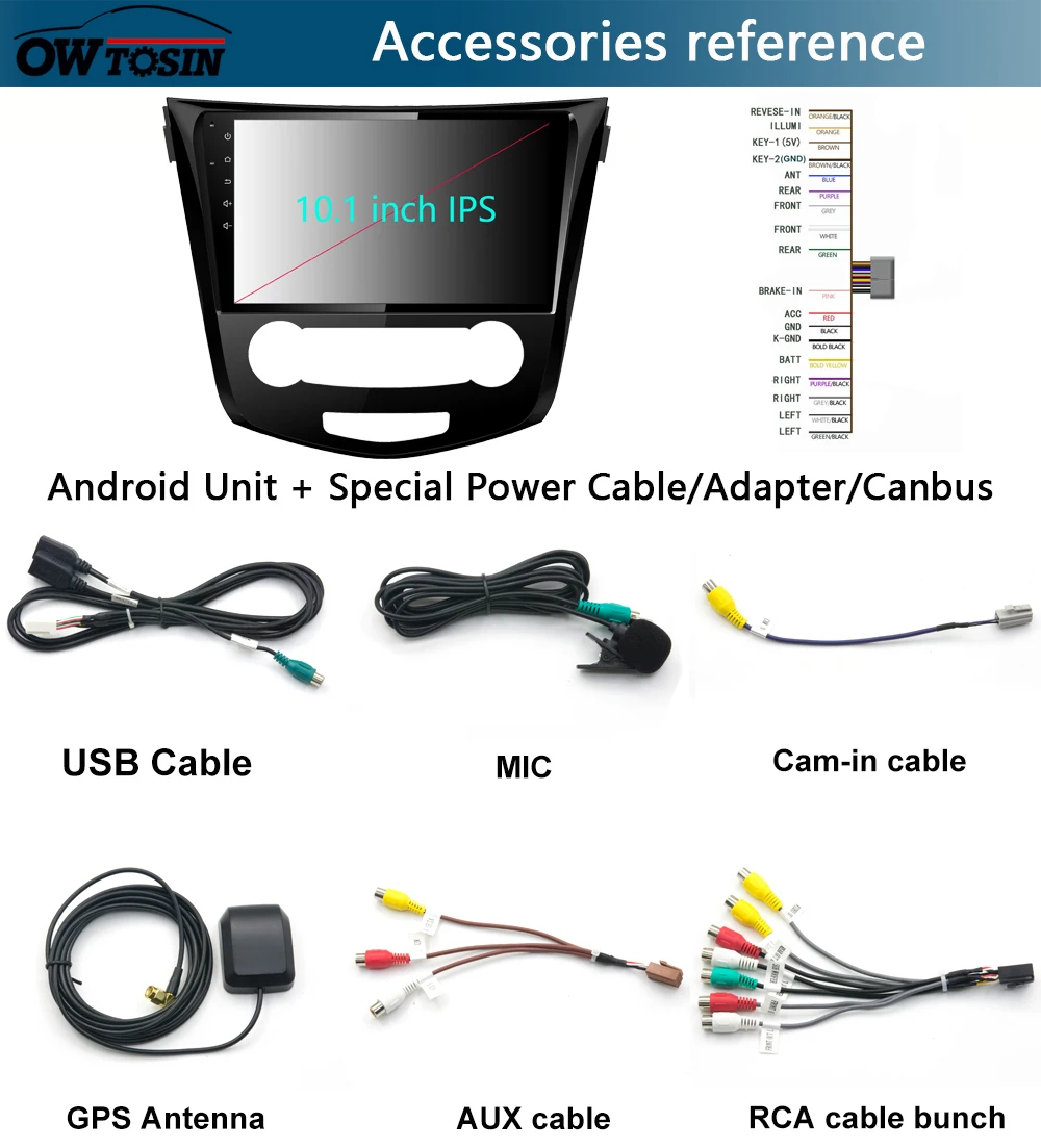 Discount 10.1" IPS 8Core 4GB+64GB Android 9.0 Car Multimedia Player For Nissan Qashqai 2015 2016 2017 GPS Radio DSP CarPlay Parrot BT 13