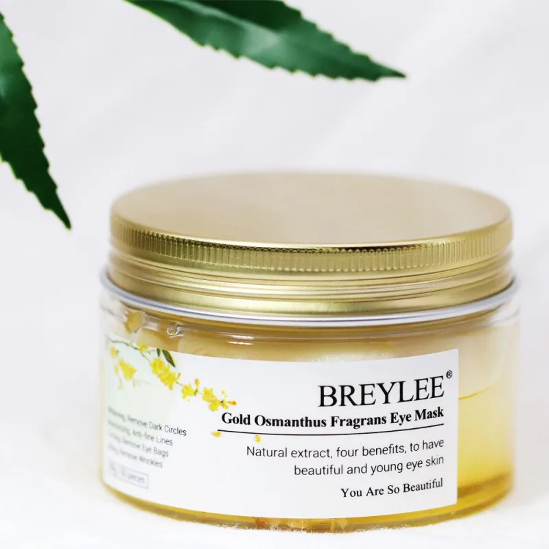 50 шт. золотые накладки для глаз Osmanthus маска коллагеновый гель белок сна удаления